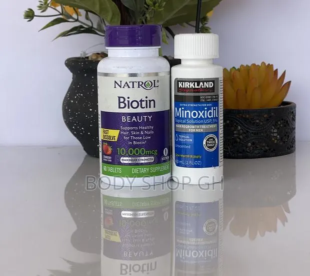 Kirkland Minoxidil + Natrol Biotin for Beard and Hair Growth · Photo 1