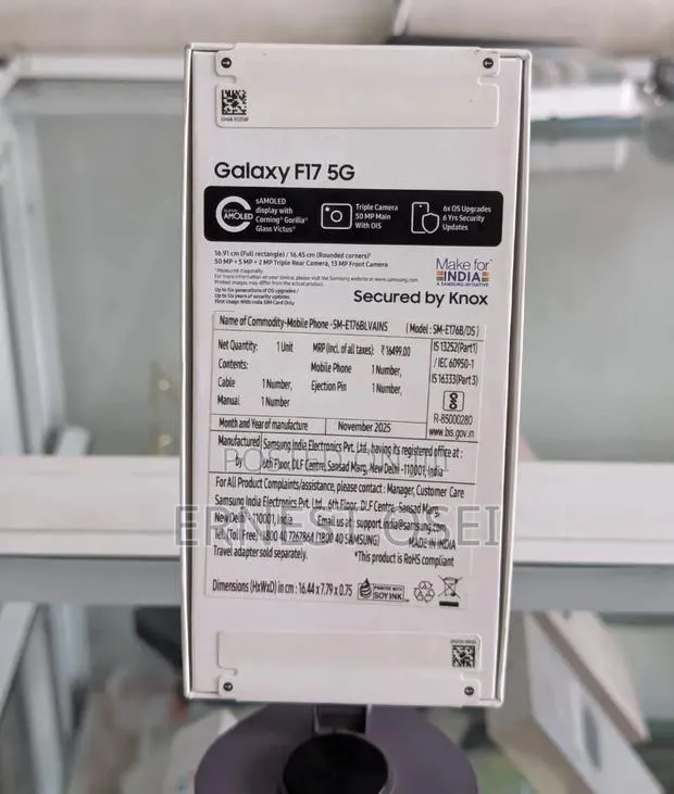 New Samsung Galaxy F17 5G 128 GB Blue · Photo 1