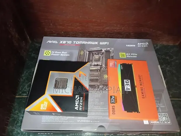 Ryzen 7 9850x3d + Msi X870 Tomahawk + 32gb Ddr5 Ram · Photo 1