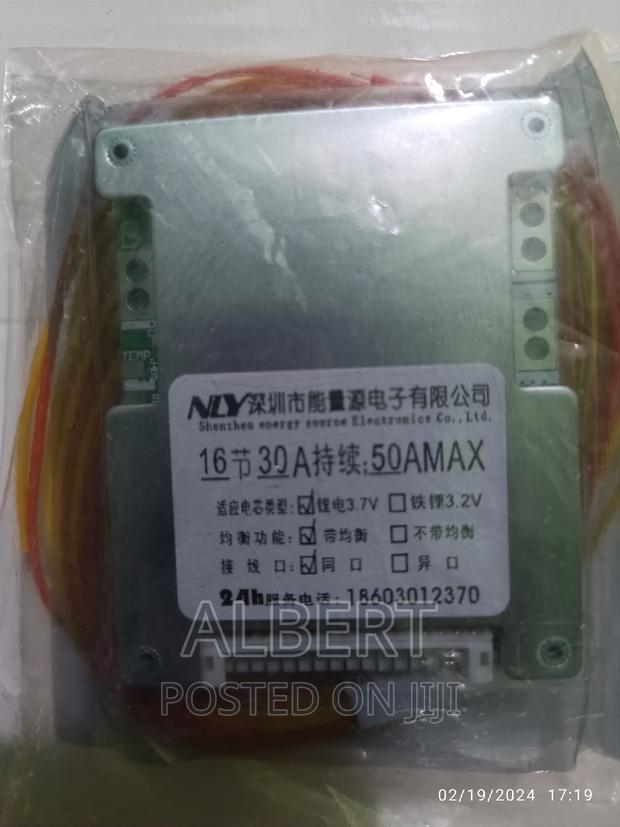 16s 60v 50a 3.7v BMS for Lithium Pack · Photo 1