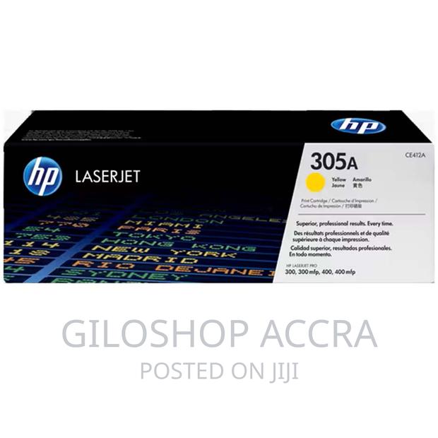 Hp 305a Yellow Original Laserjet Toner Cartridge, Ce412a · Photo 1