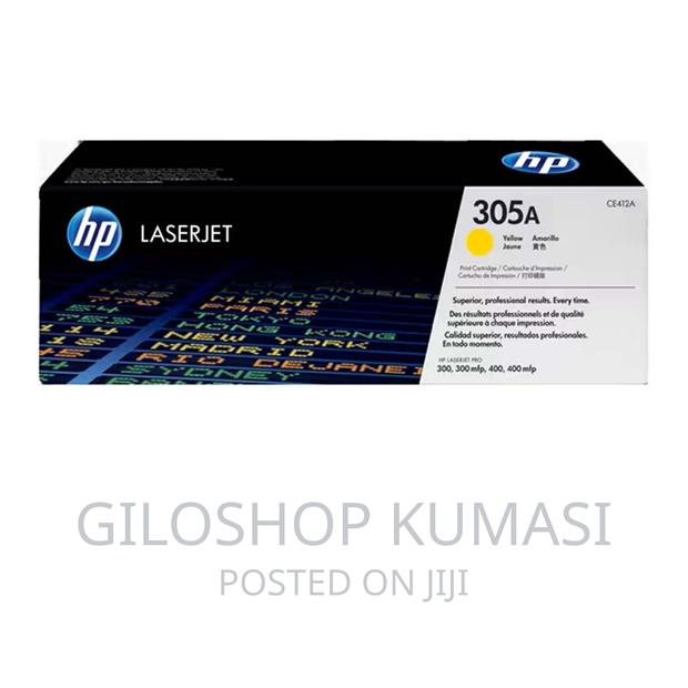 HP 305A Yellow Original Laserjet Toner Cartridge, CE412A · Photo 1