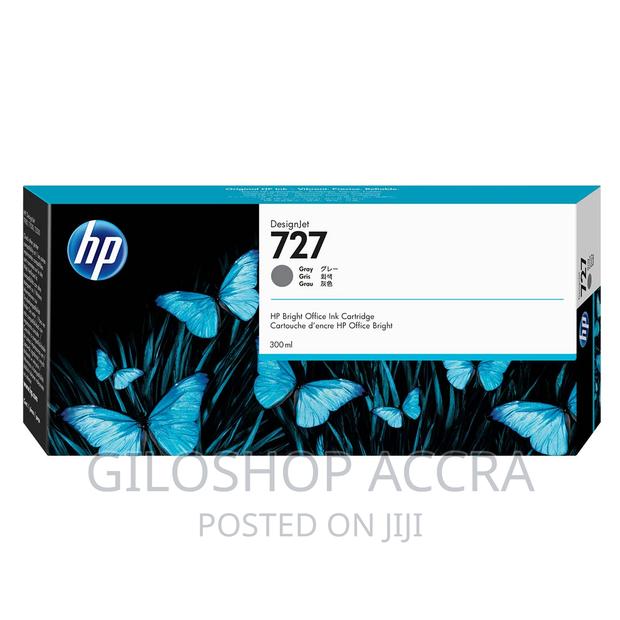 HP 727 300-Ml Gray Designjet Ink Cartridge, F9J80A · Photo 1