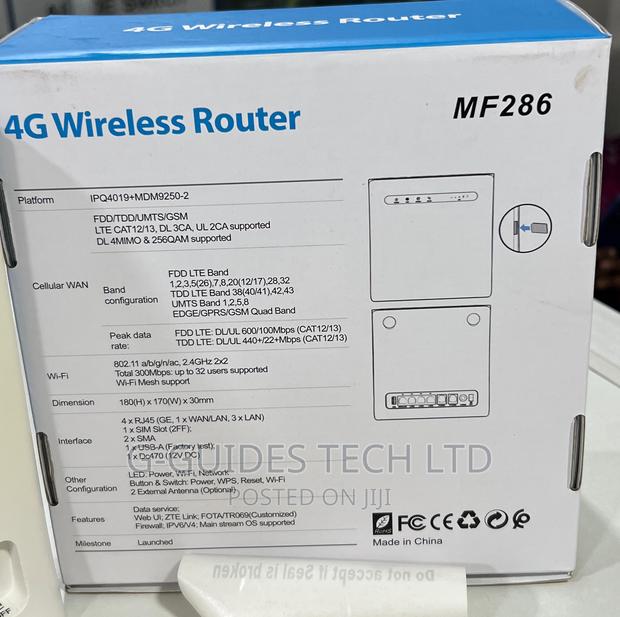 Zte 4g Wireless Router 600mbps Mf286 With Backup Battery · Photo 8