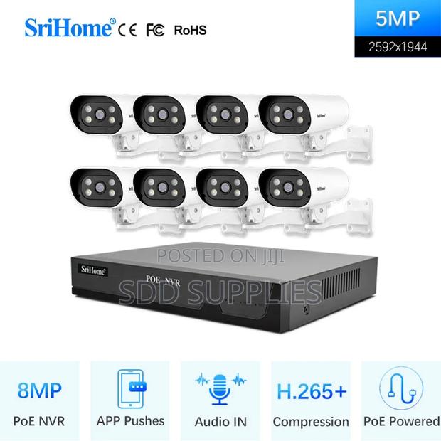 8 Ch Channels 5MP Poe NVR Kit With 8 Camera · Photo 1