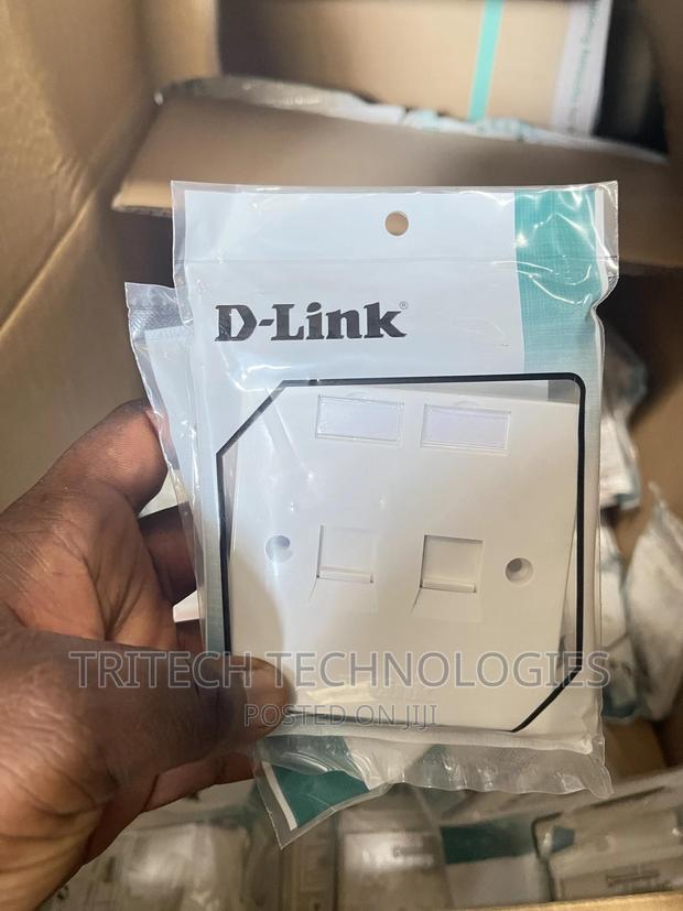 D-Link Faceplate Double With Keystone Jack Cat6 · Photo 3