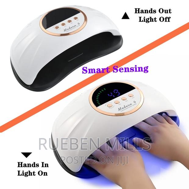 Smart Sensor Hands in Lights on Modern 6 Nail Dryer UV LED · Photo 2