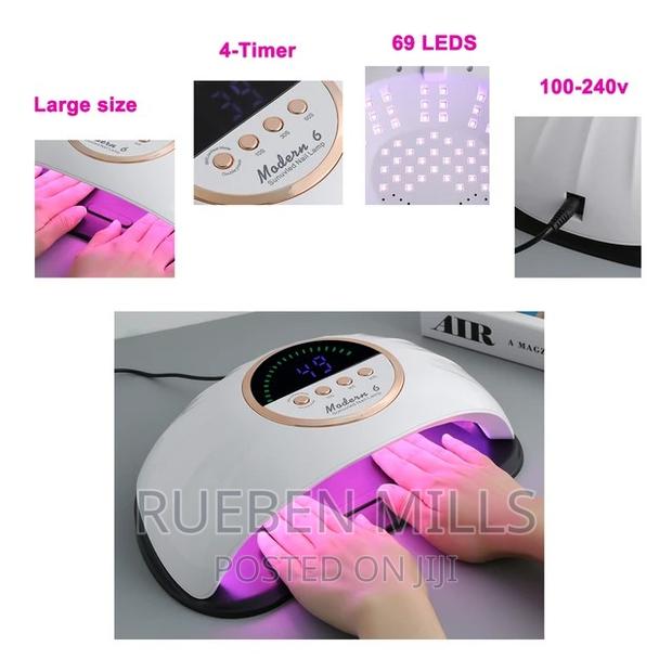 Smart Sensor Hands in Lights on Modern 6 Nail Dryer UV LED · Photo 3
