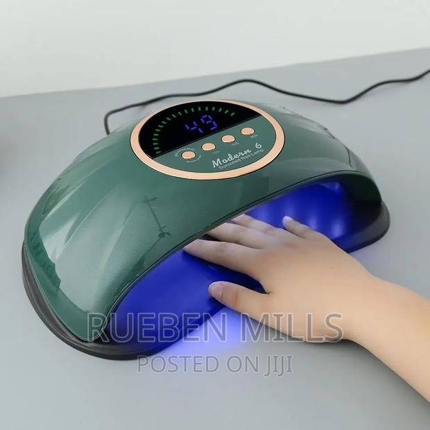New Modern 6 UV LED Lamp Nails Dryer Machine Green · Photo 1