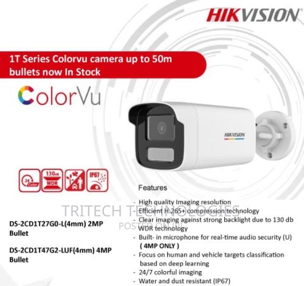 Hikvision Outdoor 4mp Ds-2cd1t47g2-L Colorvu Camera · Photo 3