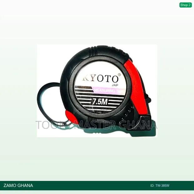 Kyoto 3m Tape Measure 16mm Red/Black (Piece) - Tw-385w · Photo 1