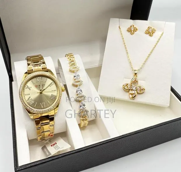 Perfect Ladies Jewelry Set Gold · Photo 1
