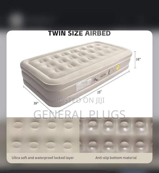Air Filled ,Comfort Packed Inflatable Single Air Mattress · Photo 1