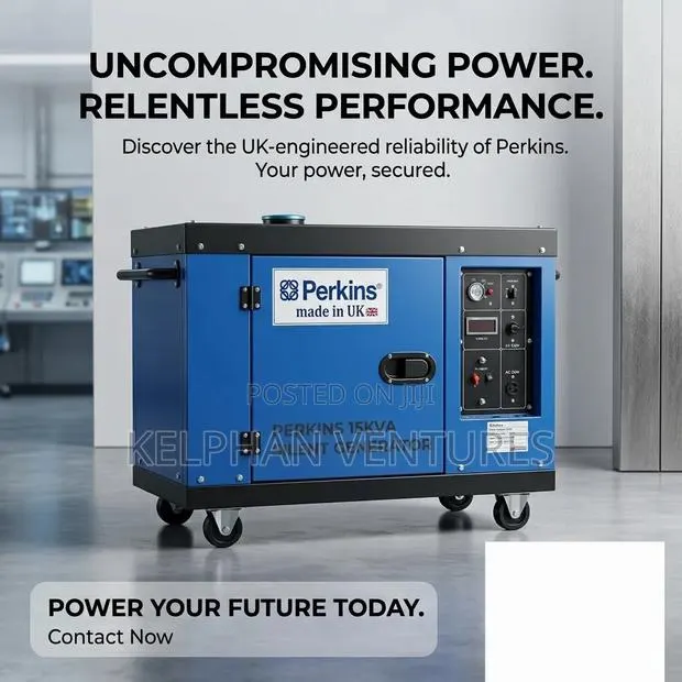 Original UK Perkins 15KVA Diesel Silent Generator · Photo 1
