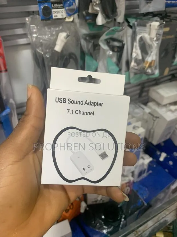 USB 7.1 Channel Audio Sound Card Adapter for Laptop and Desktop · Photo 1