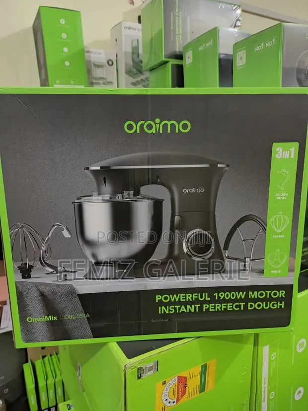 Oraimo Ominimix 6 Speeds Durable All Metal Gears Stand Mixer · Photo 1