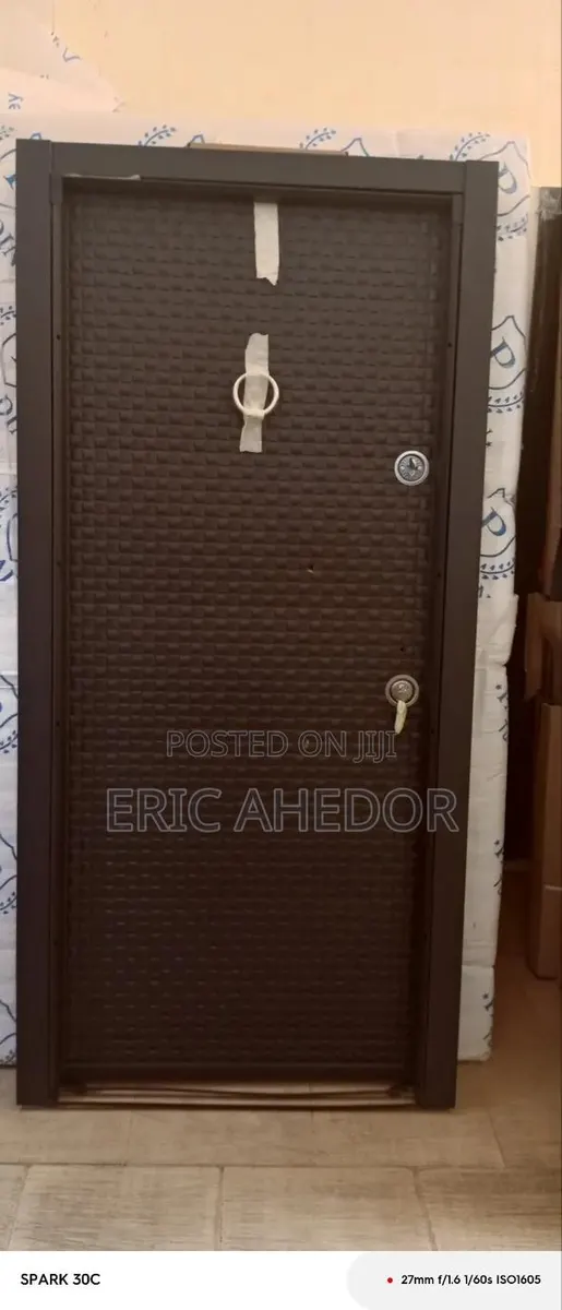 Full Black and Full Metal Security Door and Accessories · Photo 1
