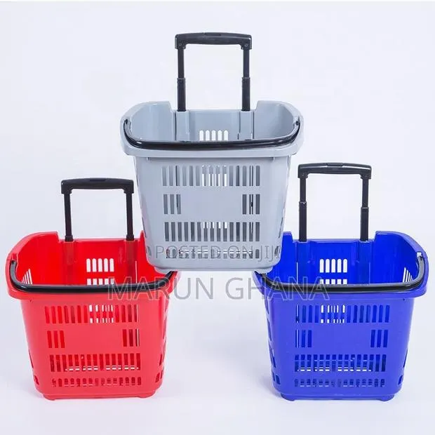 Shopping Trolley With Wheel and Handle 55l Red Colour · Photo 1