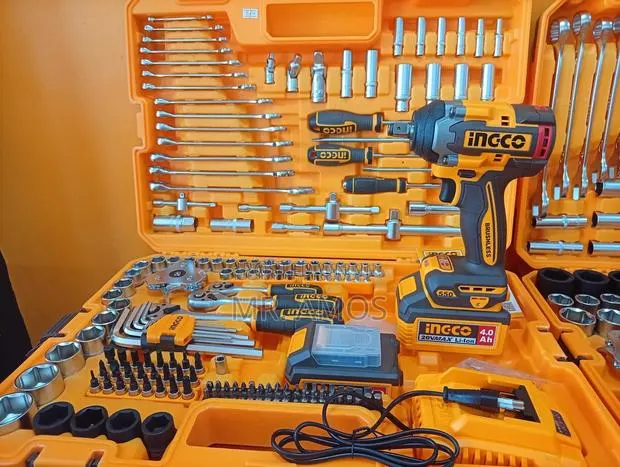 172 Pieces Tools Set With Cordless Impact Wrench Set - HKTHP41723 · Photo 1