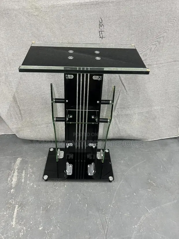 Modern Tempered Glass Church Preaching Pulpit and Podium Stand · Photo 1