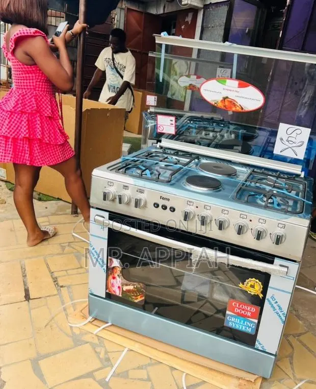 2 Electric + 4 Gas Cooker(Stainless Steel)Ferre · Photo 1