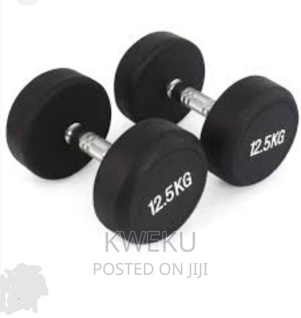Dumbell Round 12.5kg Pair · Photo 1