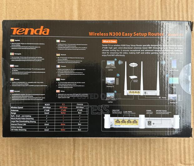 Tenda F3 Wireless N300 Broadband Router (Not a Sim Router) · Photo 2