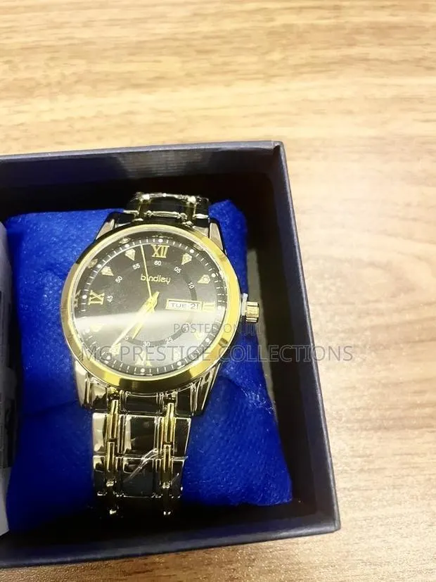 Gold Luxury Men's Stainless Steel Watch (Brand New in Box) · Photo 1