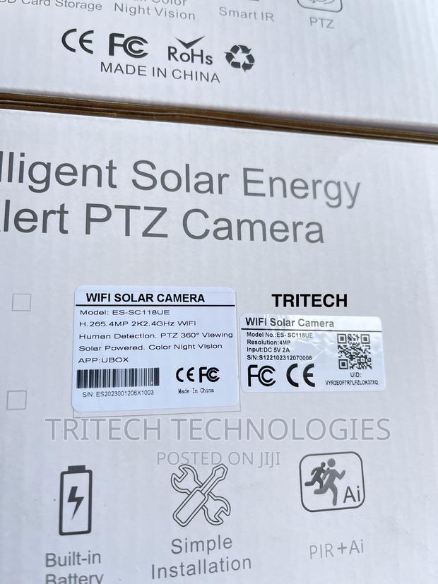 4mp Wi-Fi Solar Camera (App)-U-Box · Photo 2