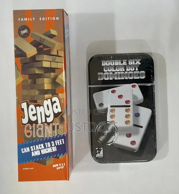 Jenga + Dominoes Game Package · Photo 1