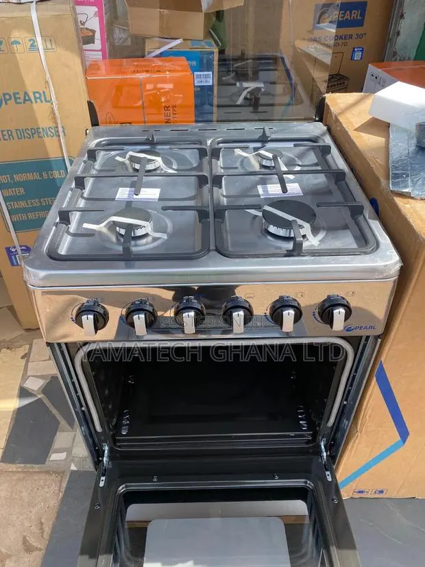 Pearl 60x60 Automatic Ignition Gas Stove With Oven and Grill · Photo 1