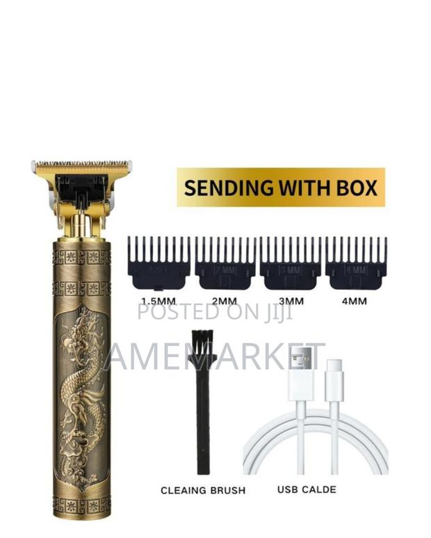 Rechargeable Hair Clipper. Cordless Baldhead T-Blade Dragon · Photo 1