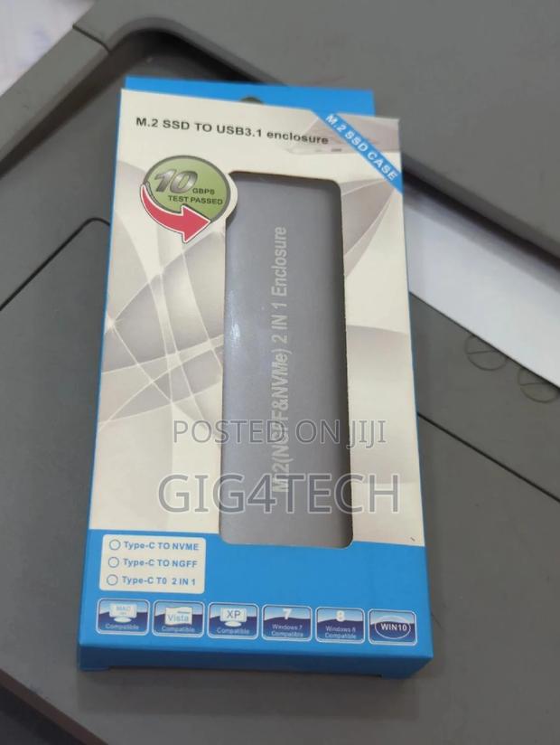 M.2 SSD Case Type-C to NGFF Nvme 2in1 Hard Drive Enclosure · Photo 1