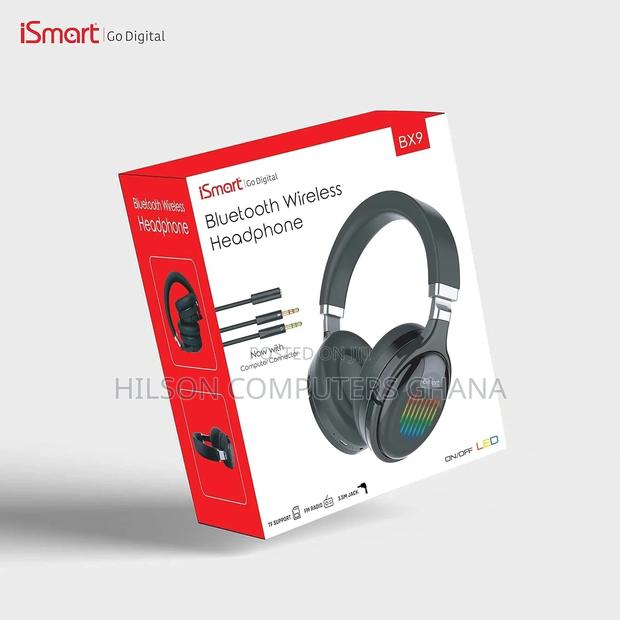 Ismart Bx9 Bluetooth Wireless Prime Sound Headphone - Black · Photo 1
