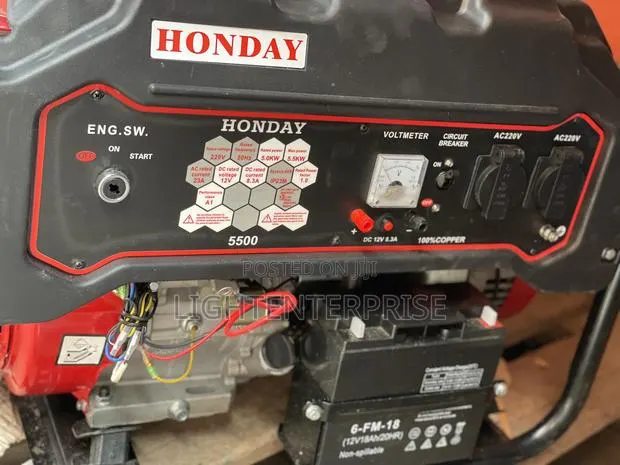Honday 5.5kva Key Start Petrol Generator – 5500w, 13hp · Photo 1