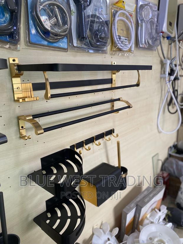Black and Gold Bathroom Accessories - Bathroom Accessories · Photo 4