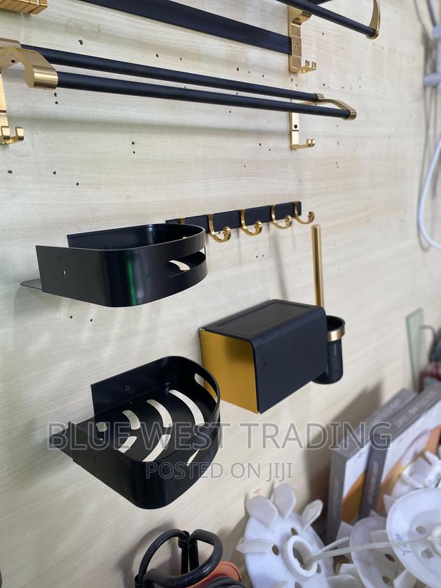 Black and Gold Bathroom Accessories - Bathroom Accessories · Photo 3