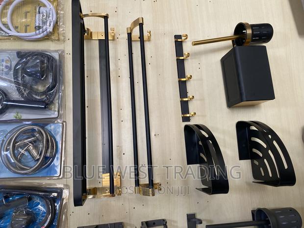 Black and Gold Bathroom Accessories - Bathroom Accessories · Photo 6