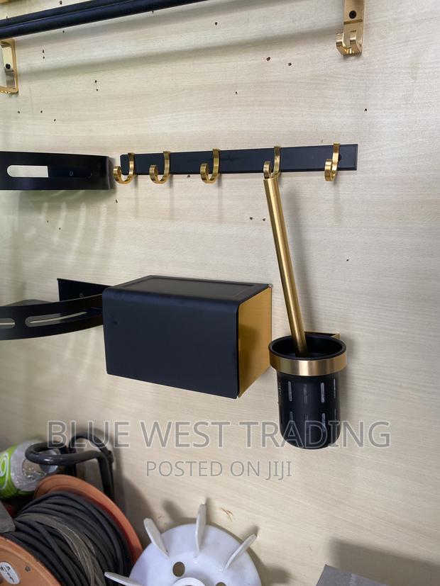 Black and Gold Bathroom Accessories - Bathroom Accessories · Photo 5