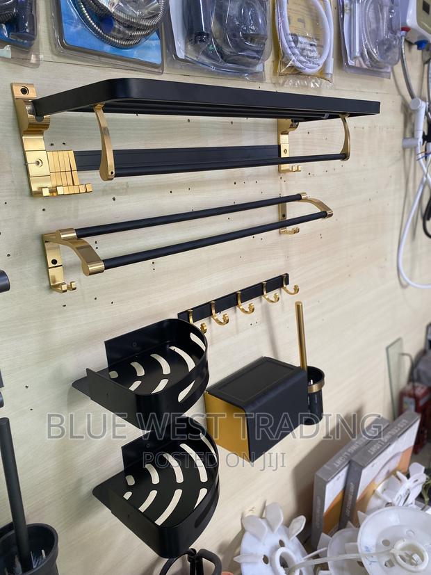 Black and Gold Bathroom Accessories - Bathroom Accessories · Photo 1