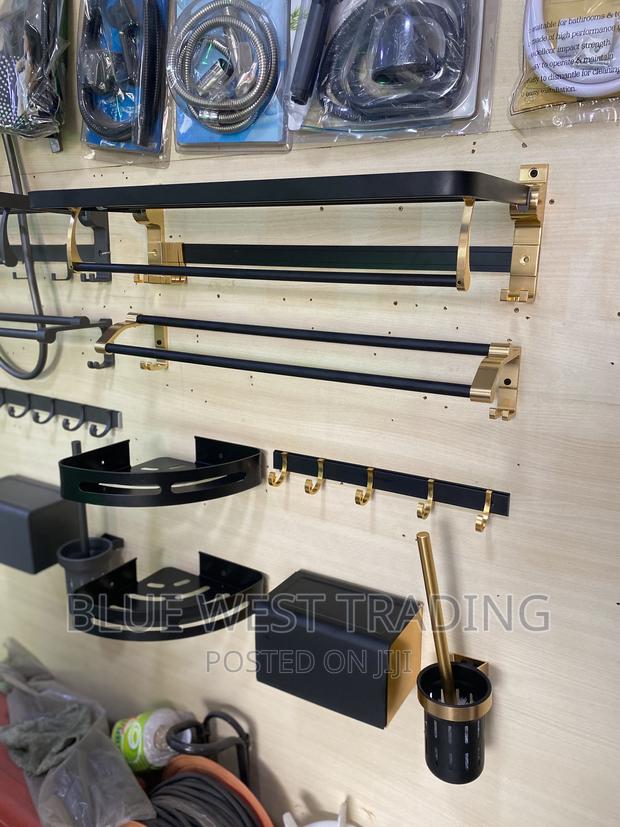 Black and Gold Bathroom Accessories - Bathroom Accessories · Photo 2
