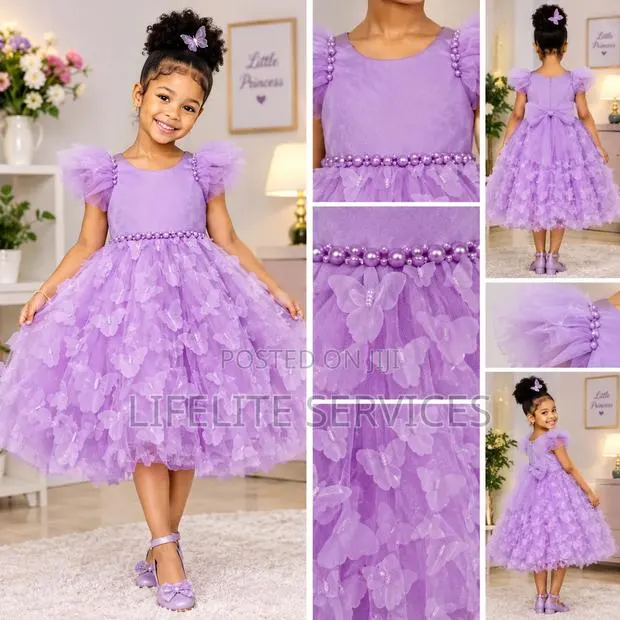 Beautiful Butterfly Dress for Girls 6months-7yrs · Photo 1