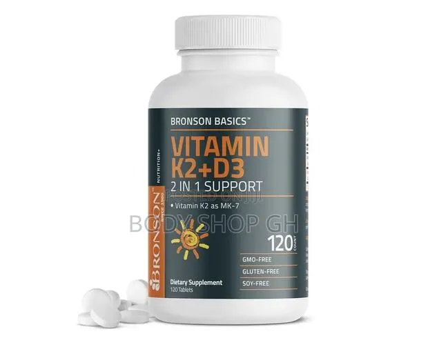 Extra Strength Vitamin K-2 + Vitamin D3 - 2 in 1 Formula / 120 Capsule · Photo 1