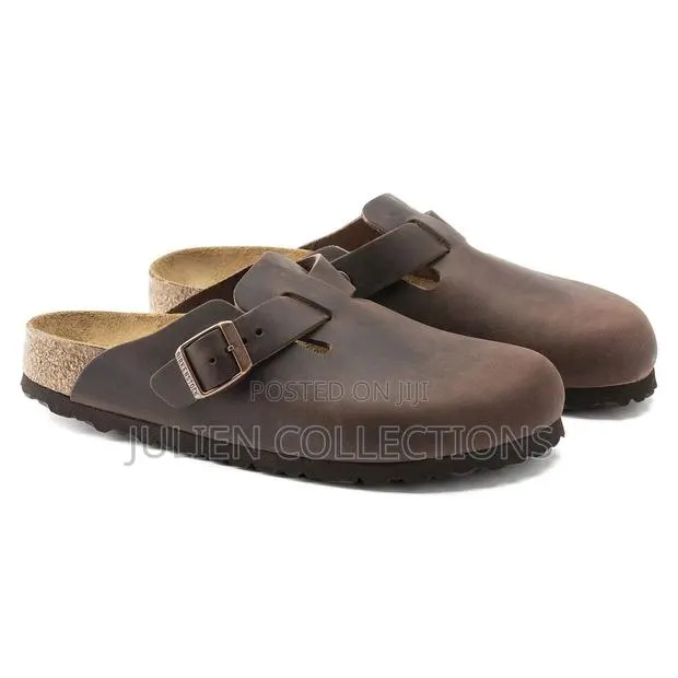 Birkenstock Boston Og Coffee Brown Leather · Photo 1