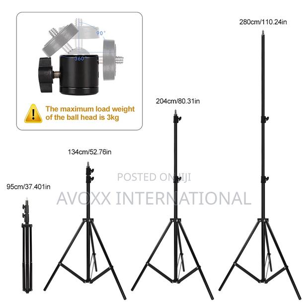 ITOTIN Heavy Duty Light Stand 9.5 Feet/2.8 Meters Adjustable · Photo 2