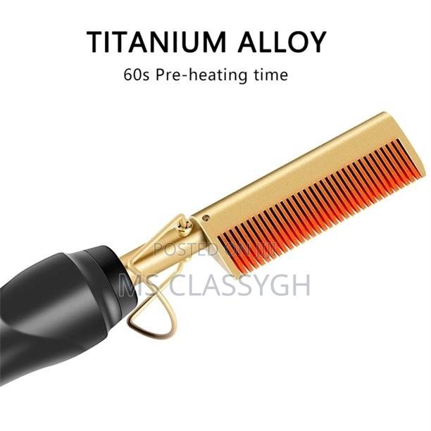 2 in 1 Electric Hot Comb Hair Straightener Curler · Photo 2