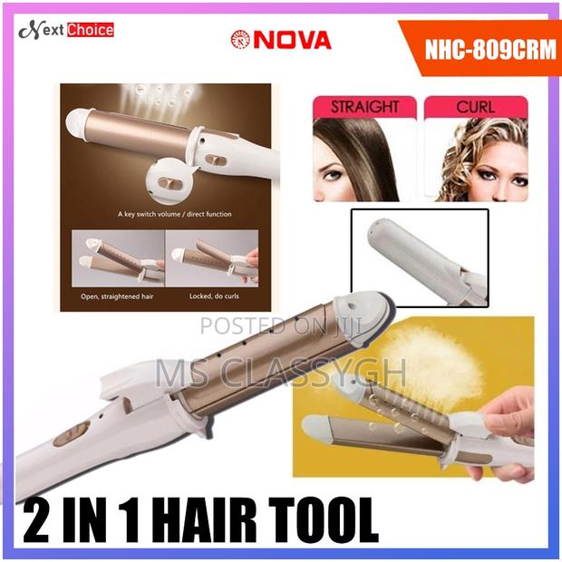 Nova 2 in 1 Professional Hair Straightener and Curler Iron · Photo 1