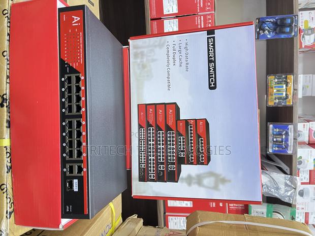 Ai 16port Smart Gigabit Poe Switch +2uplink and +1 SFP · Photo 2