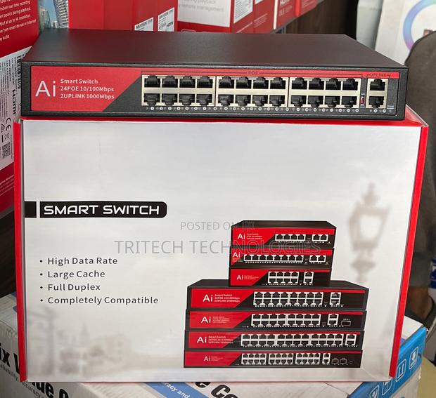 Ai 24port Smart Poe Switch +2uplink Gigabit and +1 SFP · Photo 1