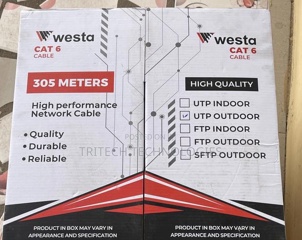 Westa Cat6 Outdoor Cable Utp 305m · Photo 1